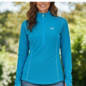 ARC'TERYX Delta Polartec LT Half Zip Women's Fleece Pulloever Size XS Blue